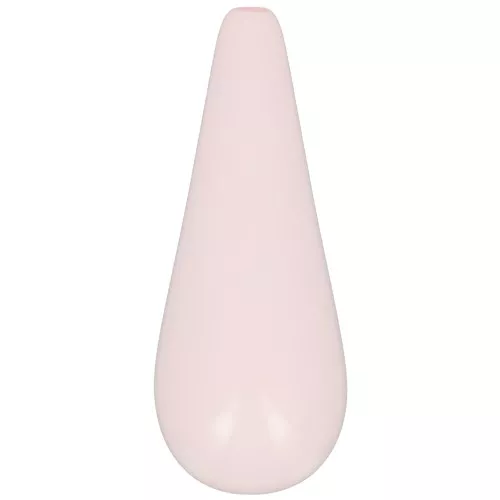 Perle poire en résine 40x16 mm - Rose pastel x1