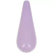 Perle poire en résine 40x16 mm - Lilas x1