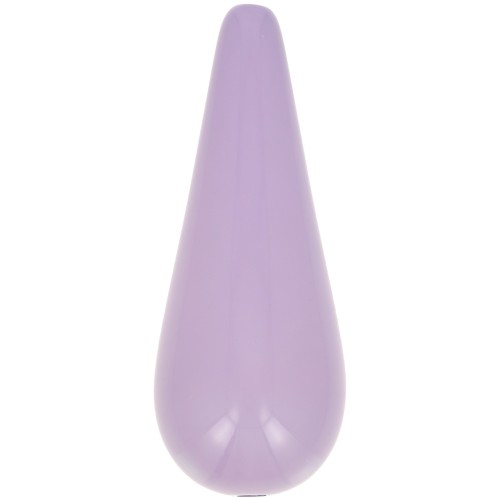 Perle poire en résine 40x16 mm - Lilas x1