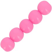 Perles en résine opaque 6 mm - Rose fluo x10|raw }}