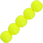 Perles en résine opaque 6 mm - Jaune fluo x10|raw }}