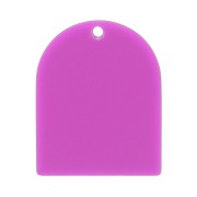 Pendentif forme arche en acétate mat 25x20 mm - Violet x1|raw }}