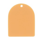 Pendentif forme arche 25x20 mm en acétate mat - Ocre x1