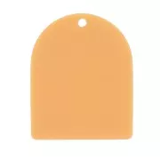 Pendentif forme arche 25x20 mm en acétate mat - Ocre x1