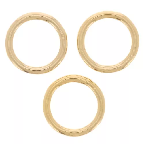 Anneaux fermés 8x1 mm - Gold filled (or laminé) x5