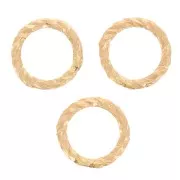 Anneaux fermés diamantés 5x0.8 mm - Gold filled (or laminé) x10