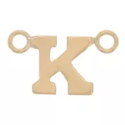 Intercalaire lettre alphabet 6x10 mm - K - Gold filled (or laminé) x1