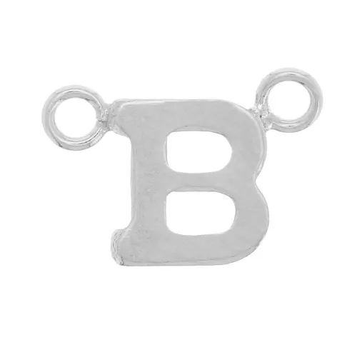 Intercalaire lettre alphabet 6x9 mm - B - Argent 925 x1