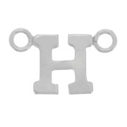 Intercalaire lettre alphabet 6x10 mm - H - Argent 925 x1|raw }}