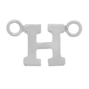 Intercalaire lettre alphabet 6x10 mm - H - Argent 925 x1