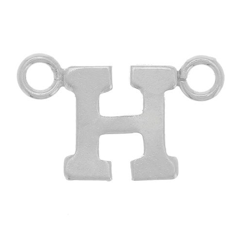 Intercalaire lettre alphabet 6x10 mm - H - Argent 925 x1