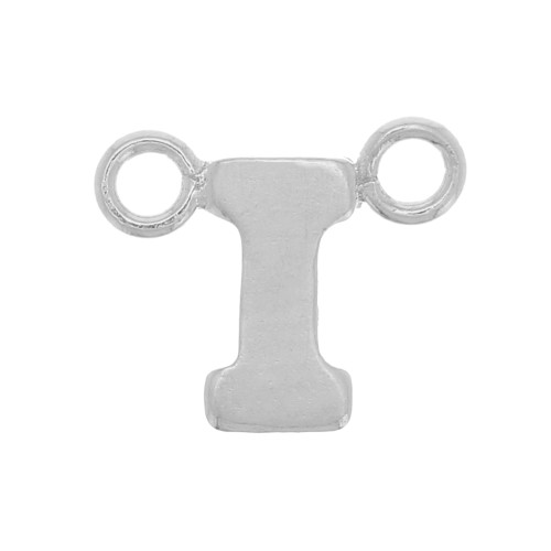 Intercalaire lettre alphabet 6x8 mm - I - Argent 925 x1