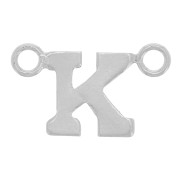 Intercalaire lettre alphabet 6x10 mm - K - Argent 925 x1