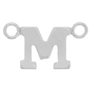 Intercalaire lettre alphabet 6x11 mm - M - Argent 925 x1|raw }}