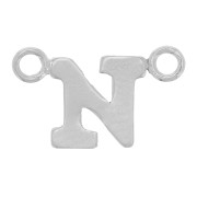 Intercalaire lettre alphabet 6x10 mm - N - Argent 925 x1|raw }}