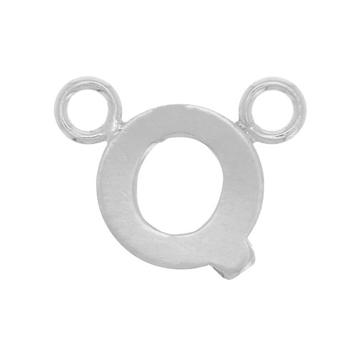 Intercalaire lettre alphabet 6x8 mm - Q - Argent 925 x1