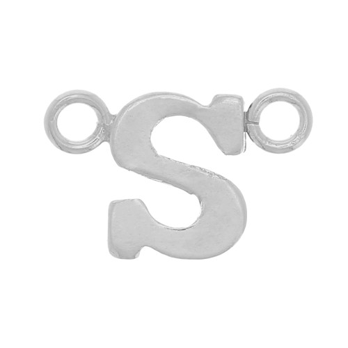 Intercalaire lettre alphabet 6x9 mm - S - Argent 925 x1