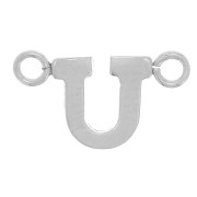 Intercalaire lettre alphabet 6x10 mm - U - Argent 925 x1|raw }}