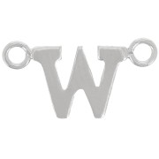 Intercalaire lettre alphabet 6x12 mm - W - Argent 925 x1|raw }}