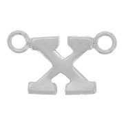 Intercalaire lettre alphabet 6x10 mm - X - Argent 925 x1|raw }}