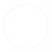 Cercle nu en métal pour attrape rêves suspension et abat-jour 45 cm - Blanc x1