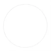 Cercle nu en métal pour attrape rêves suspension et abat-jour 45 cm - Blanc x1