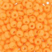 Perles rocailles Preciosa 6/0 4 mm - Opaque Orange x20g