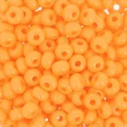 Perles rocailles Preciosa 6/0 4 mm - Opaque Orange x20g