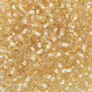 Perles rocailles Preciosa 9/0 2.5 mm - Gold Silver Lined x250g