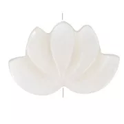 Perle fleur de lotus en nacre 11x17 mm - Naturel x1