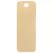 Breloque rectangle 13x5 mm - motif amour - Acier inoxydable 304L Doré x1