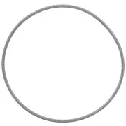 Bracelet ressort - bracelet corde de guitare 62 mm - Acier inoxydable 304L Gris x1