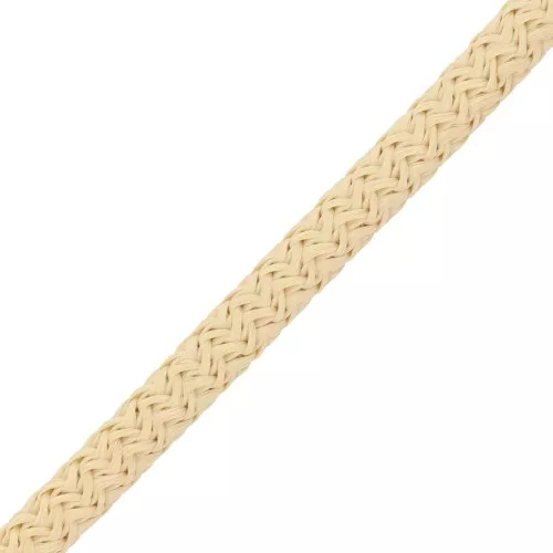 Cordon en polyester tressé 5 mm - Beige x1m