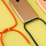 Cordon en polyester tressé 5 mm - Orange x1m