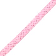 Cordon en polyester tressé 5 mm - Rose clair x1m