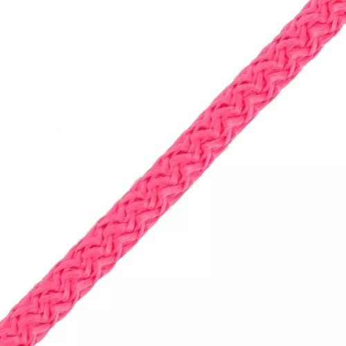 Cordon en polyester tressé 5 mm - Fuchsia x1m