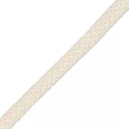 Cordon en polyester tressé 5 mm - Ivoire x1m