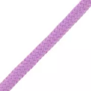 Cordon en polyester tressé 5 mm - Orchidée x1m