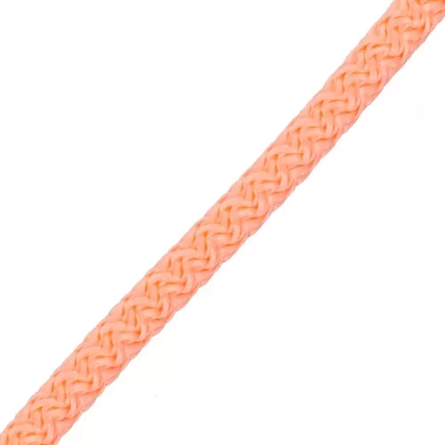 Cordon en polyester tressé 5 mm - Saumon x1m