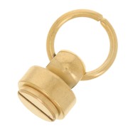 Rivets avec anneau 9x8 mm pour coque telephone portable - Acier inox 304 Doré x2|raw }}