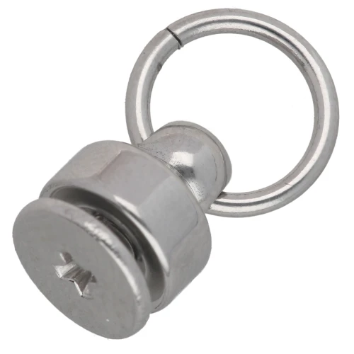Rivets avec anneau 9x8 mm pour coque telephone portable - Acier inox 304L x2