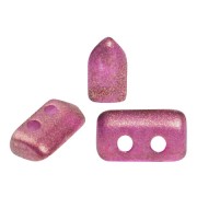 Perles en verre Piros® par Puca® 2x5 mm - Halo Fuchsia x10g