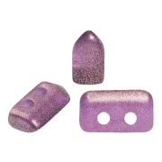 Perles en verre Piros® par Puca® 2x5 mm - Halo Amethyst x10g