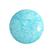 Cabochon rond en verre par Puca® 18 mm - Milky Turquoise x1|raw }}