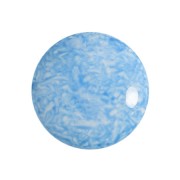 Cabochon rond en verre par Puca® 18 mm - Milky Light Sapphire x1|raw }}