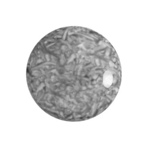 Cabochon rond en verre par Puca® 18 mm - Milky Grey x1