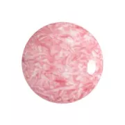 Cabochon rond en verre par Puca® 18 mm - Milky Light Rose x1