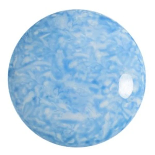 Cabochon rond en verre par Puca® 25 mm - Milky Light Sapphire x1