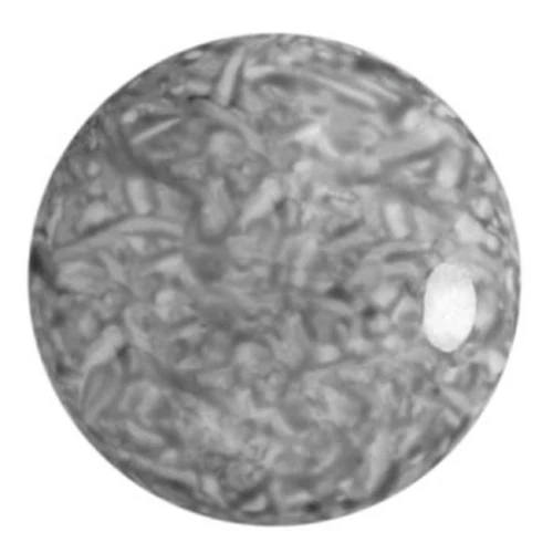 Cabochon rond en verre par Puca® 25 mm - Milky Grey x1
