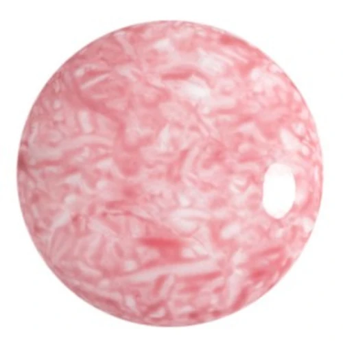 Cabochon rond en verre par Puca® 25 mm - Milky Light Rose x1
